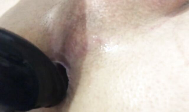 Skinny Twink Gapes His Virgin Hole With Dildo