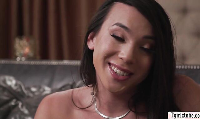 Rich man brings TS hitchhiker and fucks her ass