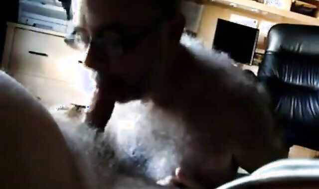 Hairy Grandpa Sucks and Swallows 2