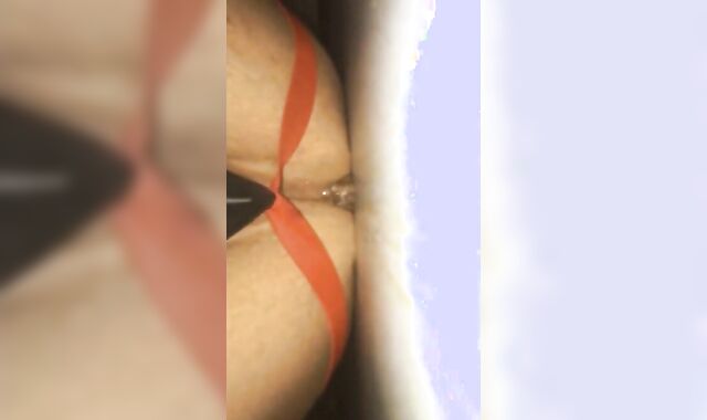 Cummy Hole Penetrated by a Skinny Sex Toy 3