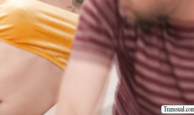 Hooking up with this gorgeous TS and fuck her asshole