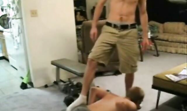 Big Cock Worships Amateur's Socked Feet