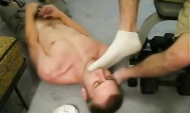 Big Cock Worships Amateur's Socked Feet