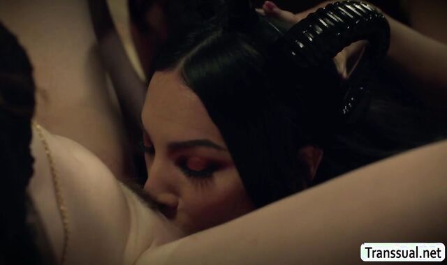 Summoning this Evil TS to lick and fuck my pussy