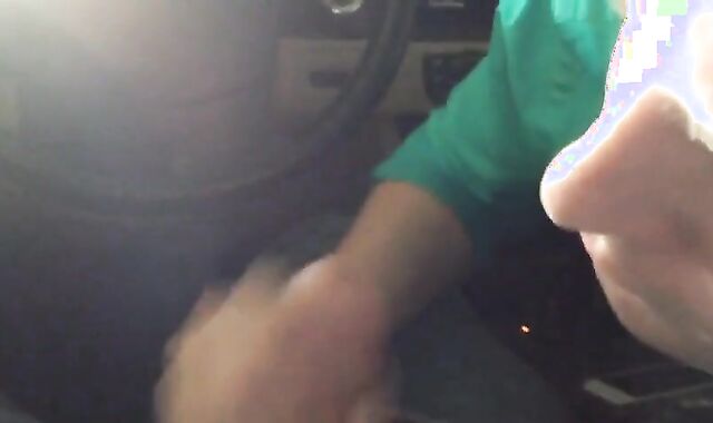 Dirty Car Blowjob: Outdoor Amateur Fun with CIM Swallow