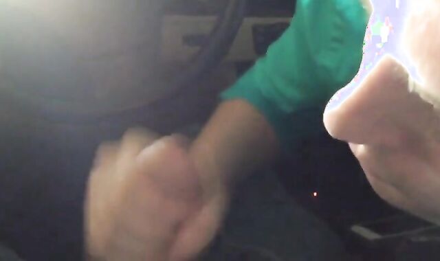 Dirty Car Blowjob: Outdoor Amateur Fun with CIM Swallow