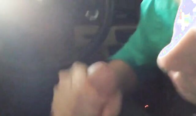 Dirty Car Blowjob: Outdoor Amateur Fun with CIM Swallow