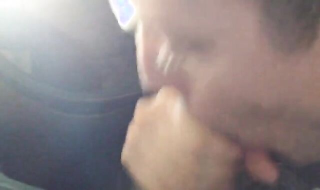 Dirty Car Blowjob: Outdoor Amateur Fun with CIM Swallow