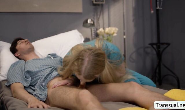 Giving my patient a blowjob medicine to feel better