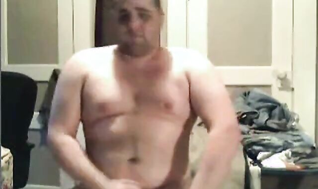 Chubby Man Jerks Off Solo 2