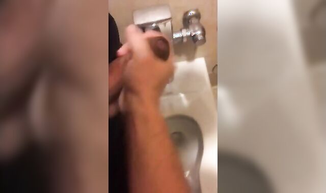 Hardcore Action in the Bathroom with Gaping and Handjobs