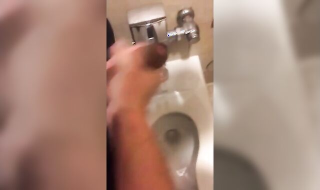 Hardcore Action in the Bathroom with Gaping and Handjobs