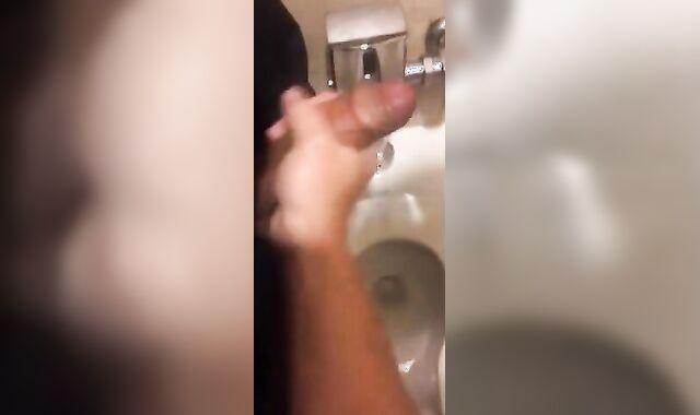 Hardcore Action in the Bathroom with Gaping and Handjobs