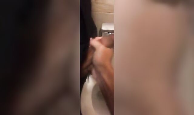 Hardcore Action in the Bathroom with Gaping and Handjobs