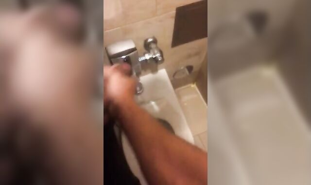 Hardcore Action in the Bathroom with Gaping and Handjobs