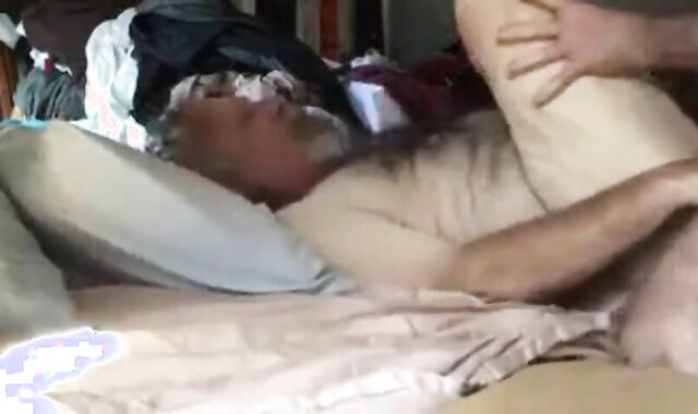 Bareback Daddy Gets Fucked Hard 2