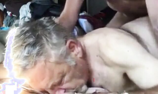 Bareback Daddy Gets Fucked Hard 2