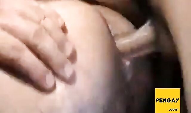 Bareback Black Amateur Takes Thick Sticky Cream Pie 3