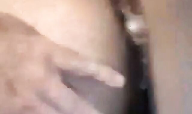 Bareback Black Amateur Takes Thick Sticky Cream Pie 3