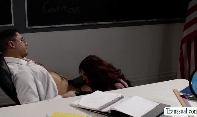 Sucking and riding my pervert teachers dick