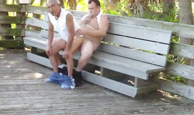 Mature Gay Couple Has Interracial Bareback Sex Outdoors 2