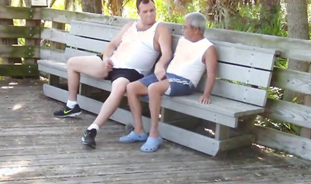Mature Gay Couple Has Interracial Bareback Sex Outdoors 2