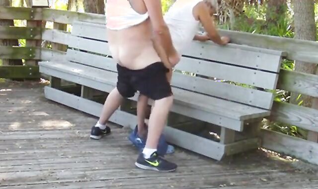 Mature Gay Couple Has Interracial Bareback Sex Outdoors 2
