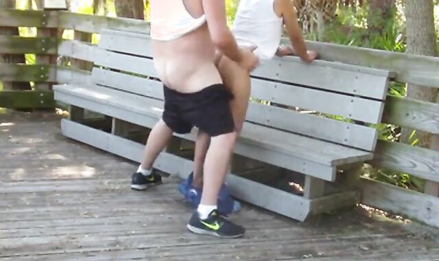 Mature Gay Couple Has Interracial Bareback Sex Outdoors 2