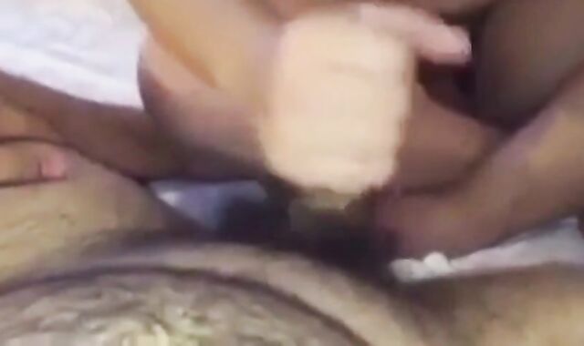 Messy Fun: Asian Chub Gives Bear a Handjob