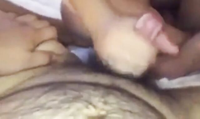 Messy Fun: Asian Chub Gives Bear a Handjob
