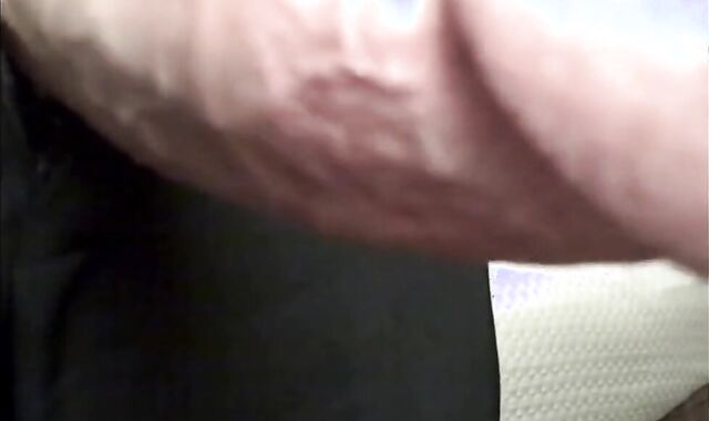 Daddy's Huge Cock Stroked by Amateur