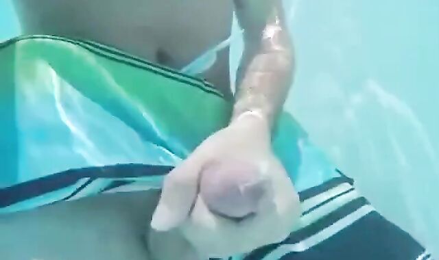 Public Pool Masturbation Caught on Tape 3