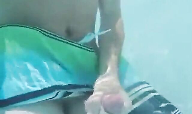 Public Pool Masturbation Caught on Tape 3