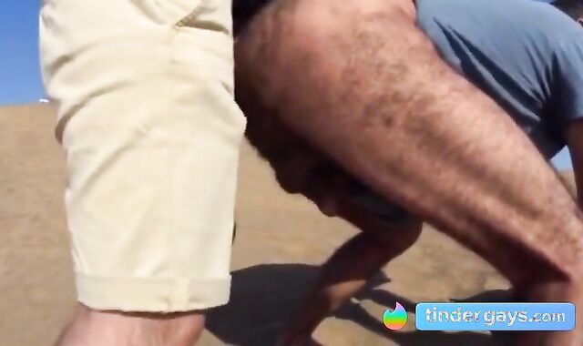 Bareback Outdoor Fun with a Stranger on a Dune 2