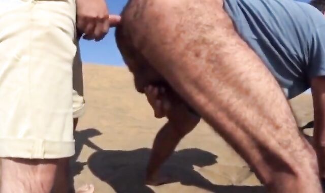 Bareback Outdoor Fun with a Stranger on a Dune 2
