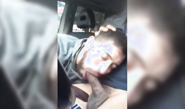 Driving Blow Job - Big Cock Surprise on the Road!