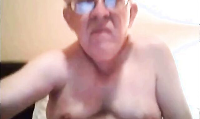 Silver Daddy Strokes His Small Cock 2