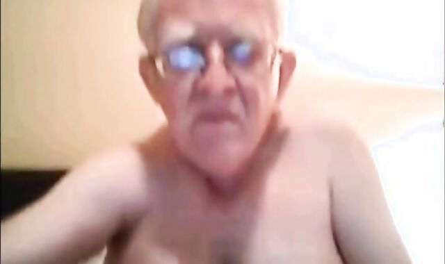 Silver Daddy Strokes His Small Cock 2