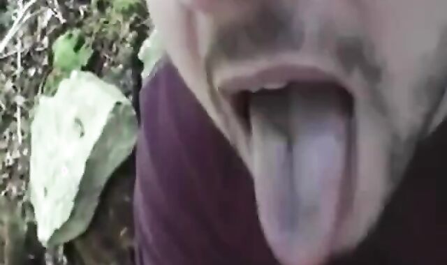 Bear Cub Blows a Load in His Mouth and Swallows 3