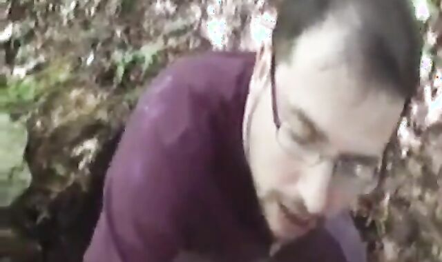 Bear Cub Blows a Load in His Mouth and Swallows 3