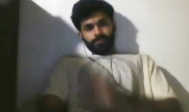 Big-Cock Indian Guy Jerks Off on Webcam
