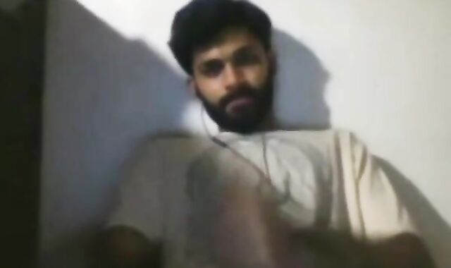 Big-Cock Indian Guy Jerks Off on Webcam