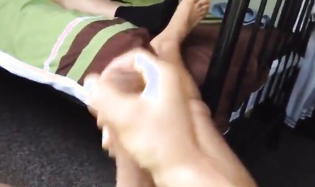 Roommate Catches Him Jerking Off: Gay Voyeur Amateur Fun