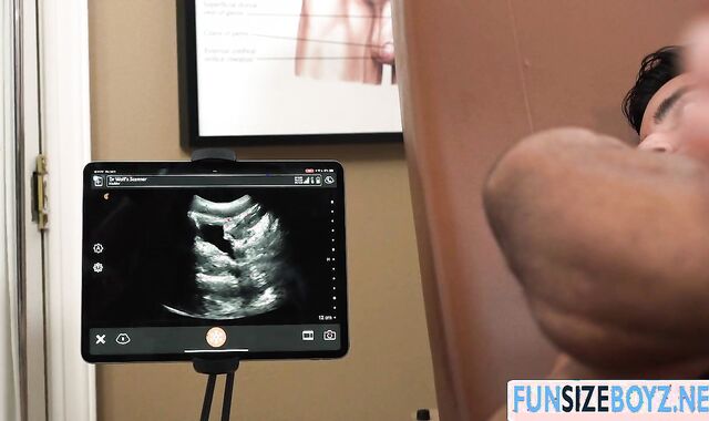 My DILF doctor fucks me while doing ultrasound