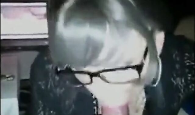 Crossdressing Secretary Gives Amateur Blowjob on Webcam 3
