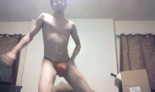 Skinny Asian Twink's Birthday Striptease 2