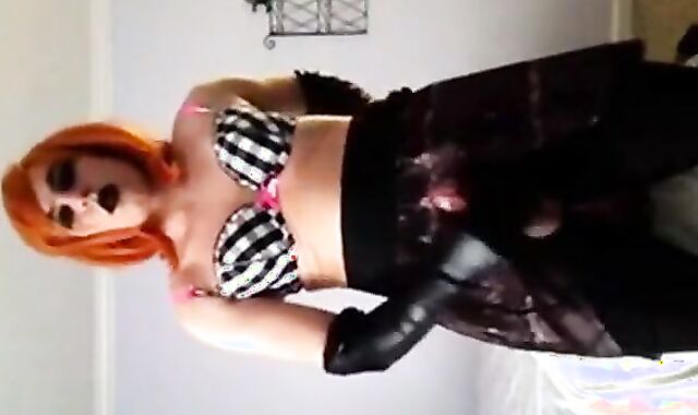 Emo Crossdresser Cums for You 2