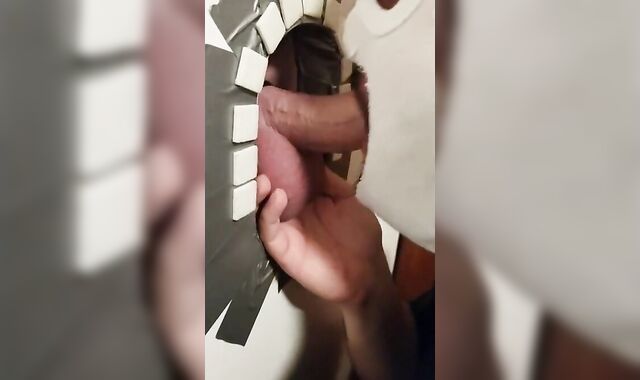 Glory Hole Amateur Takes on a Big Cock 3