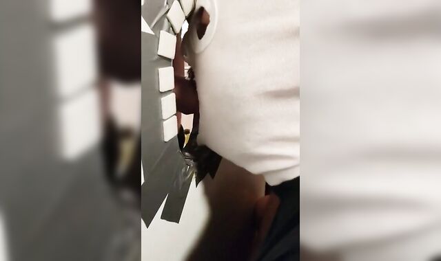 Glory Hole Amateur Takes on a Big Cock 3