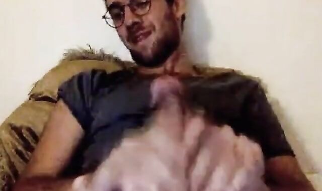 French Stud Shoots a Big Load - Amateur Webcam Solo